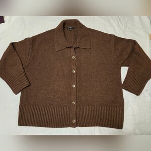 Banana Republic Long Sleeved Grandpa Sweater In Brown Size XXL